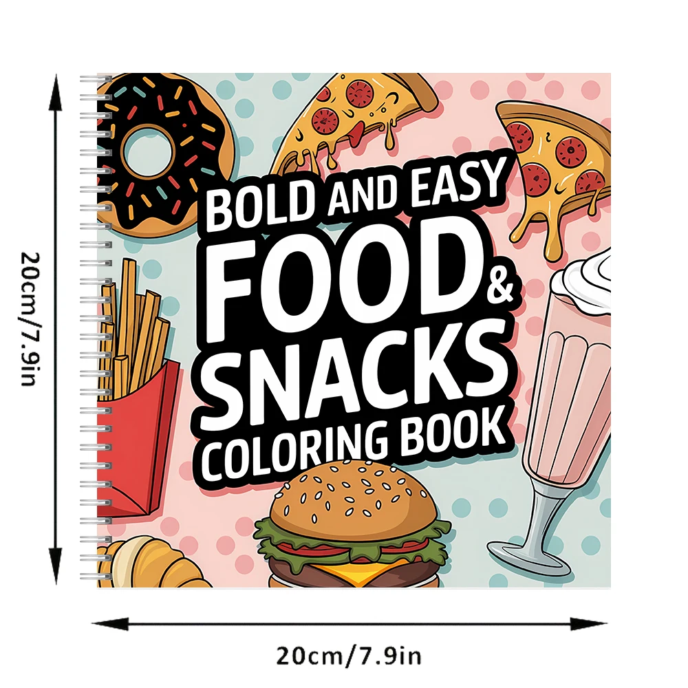 簡単なお食事や軽食の塗り絵ブック 大人向け塗り絵ブック、誕生 - Food And Snacks Coloring Book のレビューと価格