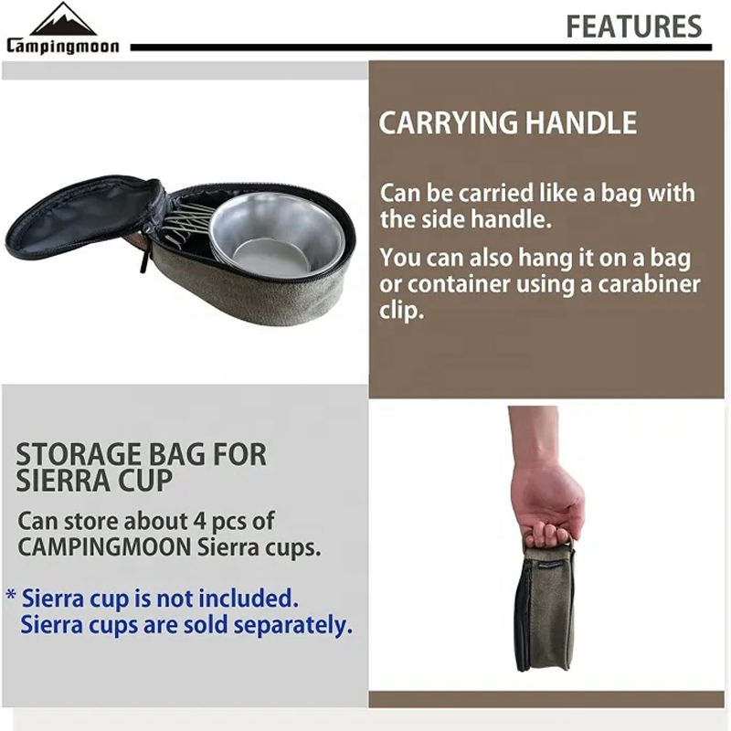 CAMPINGMOON S220-B キャンバスミニバッグ  - Food Snacks Delivery のレビューと価格