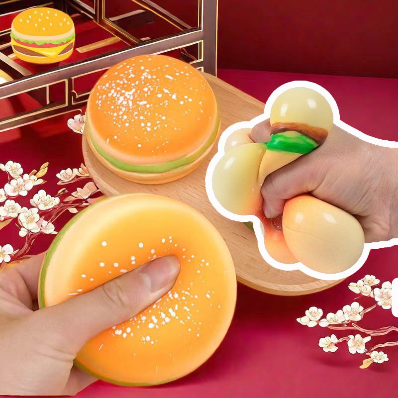 1個入り スクイーズハンバーガー ストレスボール 自閉症感覚 - Korean Food Snacks のレビューと価格