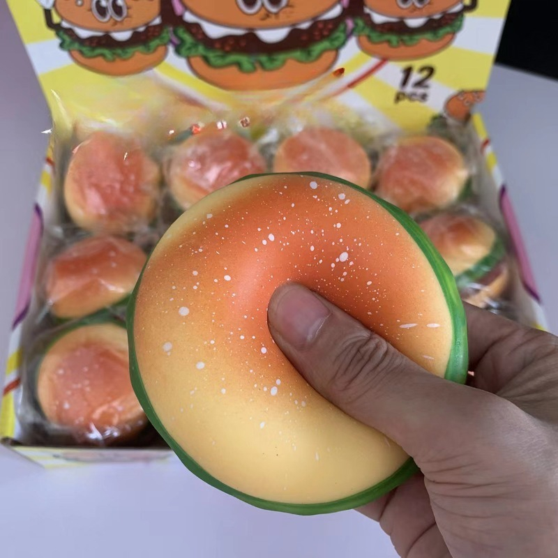 1個入り スクイーズハンバーガー ストレスボール 自閉症感覚 - Korean Food Snacks のレビューと価格
