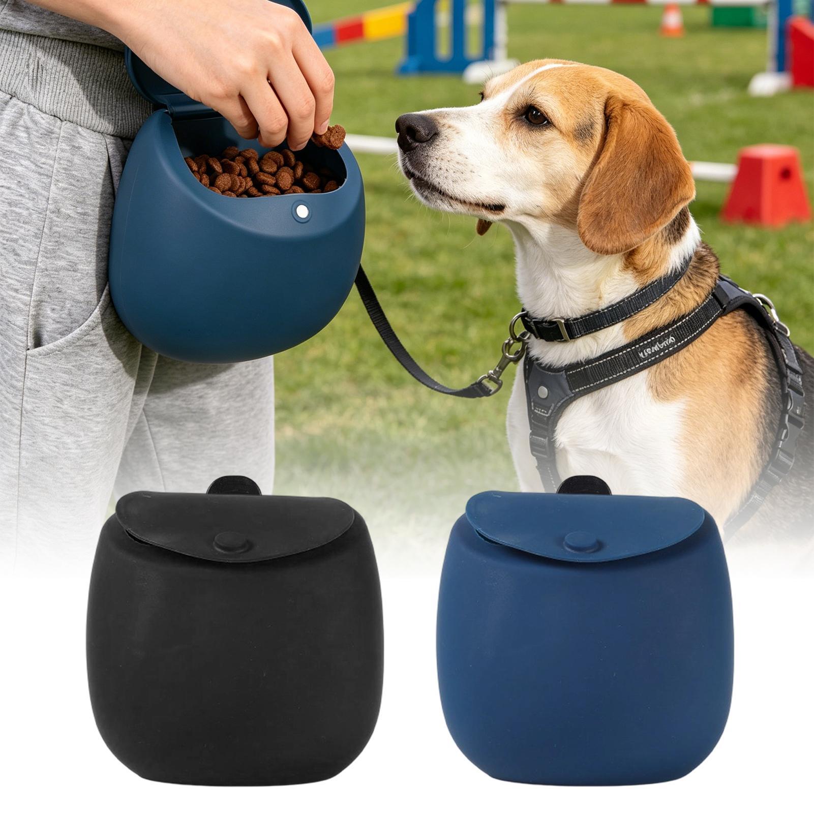 犬の訓練用トリートバッグ、シリコン製フードホルダーバッグ、犬 - Food Snacks For Hiking のレビューと価格