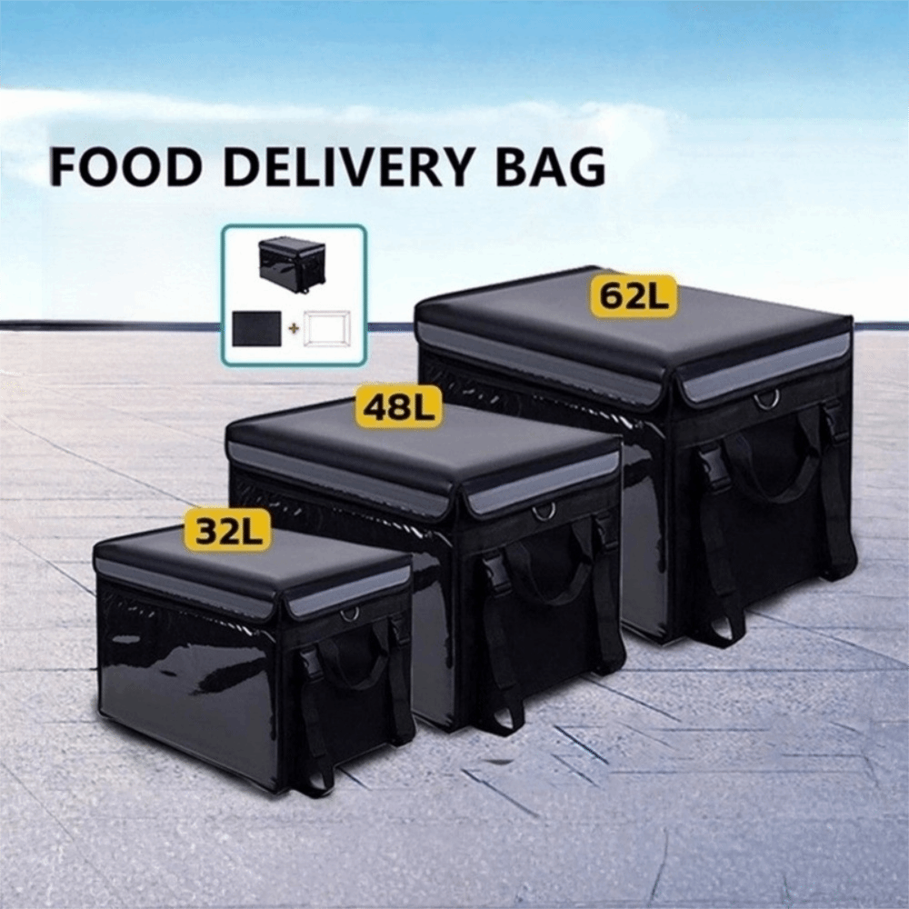 防水食品配達バッグ 32L/48L/62L オックスフォード - Food Snacks Delivery のレビューと価格