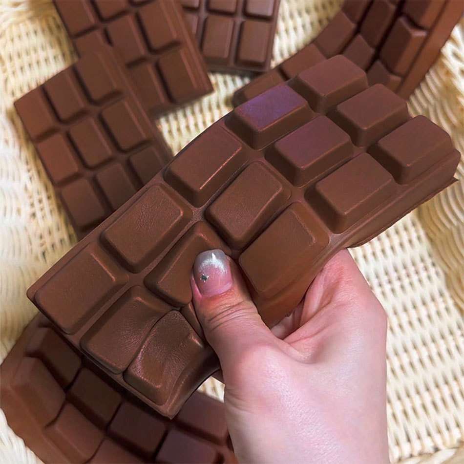 チョコレートバー型スクイーズフィジェットトイ、ゆっくり戻るス - Korean Food Snacks のレビューと価格
