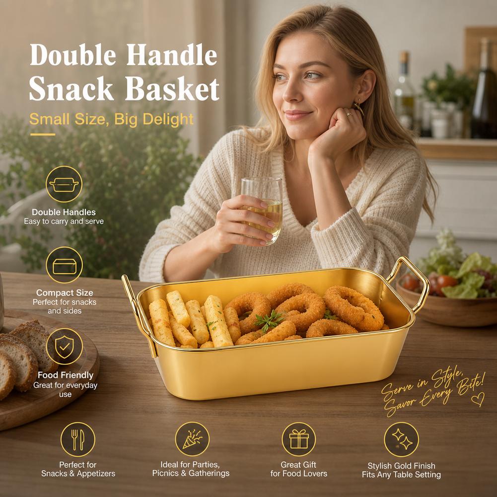 ハンドル付きサービングトレイ 韓国製ステンレスプレート 耐久 - Korean Food Snacks のレビューと価格