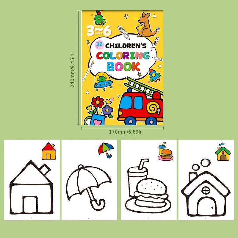 子供向けお絵かきブック、カラーケース付き、落書き風の漫画の動 - Food And Snacks Coloring Book のレビューと価格