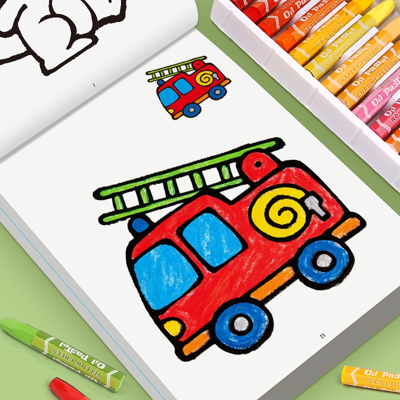 子供向けお絵かきブック、カラーケース付き、落書き風の漫画の動 - Food And Snacks Coloring Book のレビューと価格